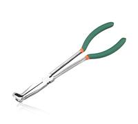 LEONTOOL Alicates de agarre de manguera de largo alcance, alicates de nariz con mordazas dentadas, alicates circulares, botas de bujía compensadas para espacios estrechos de difícil acceso