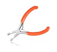 LEONTOOL Alicates de crimpado de joyería de 5 pulgadas, alicates de crimpado de cuentas, herramientas de fabricación de joyas, alicates para cerrar pequeñas cuentas, tubos de microcuentas