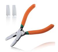 LEONTOOL Alicates de mandíbula suave, alicates de punta plana para hacer joyas, alisador de alambre con un par de mandíbulas de repuesto, alicates de mandíbula suave, alicates planos, alicates de