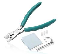 LEONTOOL Alicates de Tridente Óptico de 6 Pulgadas de Ajuste de Gafas de Pierna Herramientas de Ajuste de Gafas Profesionales de Ajuste de Marco de Doblado Puente Alicates