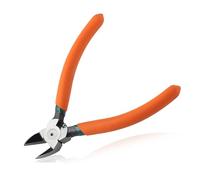 LEONTOOL Alicates diagonales para plásticos de corte empotrado, 45 cortadores de alambre en ángulo para manualidades, cortadores laterales de alambre, cortador de alambre, alicates de corte empotrado