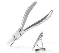 LEONTOOL Alicates para montura de gafas con mandíbula de nailon de punta redonda y plana, alicates para gafas de 6 pulgadas, herramientas de ajuste y ajuste de destornillador para reparación de gafas