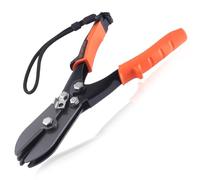 LEONTOOL Crimpadoras manuales de 5 cuchillas, herramientas de crimpado de conductos, herramienta HVAC para conductos de calibre 22-28, tubo de estufa y trabajo de ventilación, crimpado de tuberías y