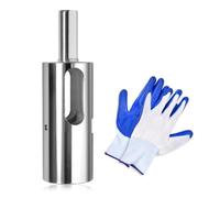 LEONTOOL Herramienta de enlace de cadena para alambre de calibre 9, torso de alambre de valla para mandril de perforación 3/8