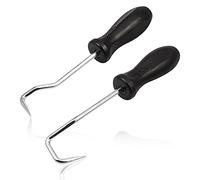 LEONTOOL Juego de 2 ganchos de extracción de manguera, gancho de anillo O, tipo U y tipo V, extractor de sello de aceite de gancho de coche, para quitar mangueras de anillos