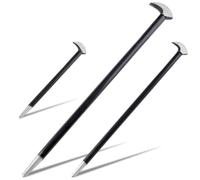 LEONTOOL Juego de 3 barras de palanca de cabezal rodante, juego de barras de palanca de indexación resistentes para maquinaria automotriz, alineación y palanca de maquinaria automotriz, 6 pulgadas, 12