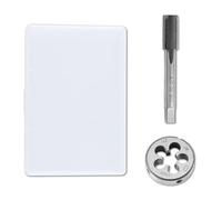 LEONTOOL Juego de roscas y troqueles UNEF de 1/2"-28, HSS 1/2 x 28 UNEF de acero de alta velocidad con rosca redonda para mano derecha, kit de grifo y troquel para reparación de roscas de tornillo de