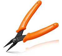 LEONTOOL Mini alicates de nariz redonda con mandíbulas lisas alicates de nariz de punta de 1 mm de diámetro alicates de punta de aguja flaca alicates precisión herramienta de fabricación de joyas