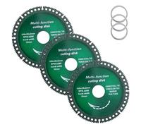 LEONTOOL Paquete de 3 discos indestructibles de 4 pulgadas para amoladora angular de 4/5 pulgadas, discos de corte multifuncionales, hojas de sierra circulares para azulejos de cerámica, mármol