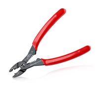 LEONTOOL Pelacables compacto con cortador de alambre/crimpadora de terminales/pinzas, alicates multiusos 4 en 1 de 7 pulgadas, herramienta de servicio de alambre de 12-20 AWG para espacios estrechos