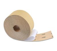 LEONTOOL Rollo de papel de lija de grano 80, rollo continuo de 20 yardas de largo, 2-3/4 pulgadas de ancho, papel de lija PSA, autoadhesivo PSA Stickyback para carpintería automotriz, lijadora de