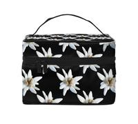 Leontopodio Edelweiss, Bolsa de Maquillaje Bolsa de cosméticos Bolsa de artículos de tocador de Viaje portátil Estuche para lápices Bolsa de artículos de tocador