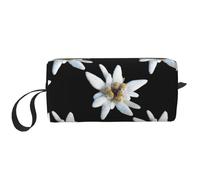 Leontopodio Edelweiss, Bolsa de Maquillaje Bolsa de cosméticos Bolsa de artículos de tocador de Viaje portátil Bolsa de Maquillaje