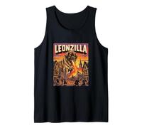 Leonzilla Leonberger Dog - Parodia de la película Dogzilla Monster Camiseta sin Mangas