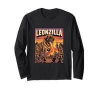 Leonzilla Leonberger Dog - Parodia de la película Dogzilla Monster Manga Larga