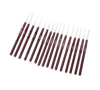 Leopacat Agujas Crochet, Agujas Ganchillo Juego de Ganchos Ganchillo PequeñAs Acero Inoxidable con Mango Ligero Suave Agujas Tejer Herramienta Punto para Coser Mano Manualidades 0.5mm-2mm 16 Piezas