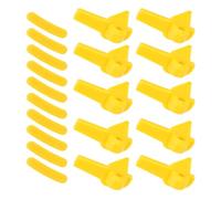 Leopacat Cabezal de Desmontaje De NeumáTicos, Cambiador Protector de Borde de Bordes Llantas, Cabezal Montaje de NeumáTicos, Herramienta de InsercióN de Pato, 10 Inserciones Delanteras y 10 Traseras