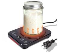 Leopacat Calentador de masa madre, termostato de 18 W con función de memoria, temporizador de 12 horas, apagado automático, control de temperatura esencial para fermentación ideal en casa para hornear