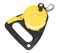 Leopacat Carrete de Buceo, Carrete Buceo con TapóN para el Pulgar, Mango Grande e Hilo de Nailon de 46m para Naufragios en Aguas Profundas y Buceo en Cuevas Marcador para Seguridad Submarino Snorkel