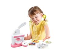 Leopacat Máquina para Hacer Botones de 35 mm y 55 mm para Chapas con Cortador Circular,Pegatinas Lindas,Imanes para Nevera y 10 llaveros para Crear Insignias,Regalos y Fabricación de Pins (Rosa)