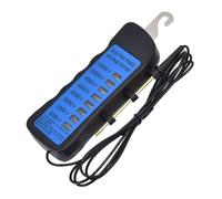 Leopacat Probador De Voltaje, Probador de Voltaje sin Contacto 12Kv 2000-12000V 8 Luces de Control de NeóN para Prueba de Voltaje de Cercas EléCtricas de Granja Probador EléCtrico