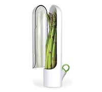Leopacat Recipiente de Almacenamiento de Hierbas, Contenedor Fresco Organizar y Mantener Hierbas y Verduras en Nevera y Cocina para Perejil, Albahaca, Cilantro, Espárragos y Plantas Aromáticas