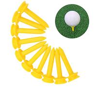 Leopacat Tees de Golf, Tees de Golf de PláStico Golf Tees Practice Golf PequeñOs Camisetas 30mm para Profesional Reutilizables Accesorios para Campo Talla úNica 100 Piezas