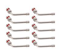 Leopacat VáStagos de VáLvula de NeumáTico de CamióN,TR545D 60 Grados Curva Automotriz NeumáTico Universal VáStago Adaptador de ExtensióN FáCil InstalacióN Compatible con 22.5In 24.5In Ruedas Aluminio