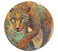 Leopard 1000 Piece Jigsaw Puzzle For Adults Educational Games Stress Relief Puzzle Exercise The Memory of The Brain for Adults and Kids, Age 12 Years Up 1000pcs (67.5x67.5cm)