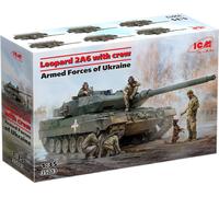 Leopard 2a6 Of The Armed Forces Ukraine Con Crew 1 :3 5 Plástico Modelo Kit Icm
