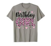 Leopard Cheetah Birthday Girl Animal Party Camiseta