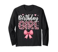 Leopard Cheetah Birthday Girl Animal Party Manga Larga