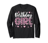 Leopard Cheetah Birthday Girl Animal Party Manga Larga