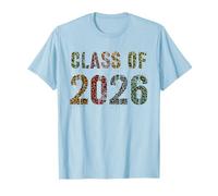 Leopard Class of 2026 Orgulloso Graduación Adiós Año Senior Camiseta
