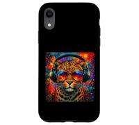 Leopard Colorful Music Headphones Cool Dj Gafas De Sol Carcasa para iPhone XR