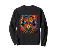 Leopard Colorful Music Headphones Cool Dj Gafas De Sol Sudadera