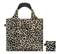 LOQI Bolsa reciclada LEOPARD Dusk marrón large
