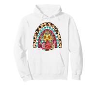 Leopard Easter Rainbow For Christian Mom and Sunflower Cross Sudadera con Capucha