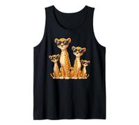 Leopard Family Sunglasses Safari Zoo Animal Lover Leopard Camiseta sin Mangas