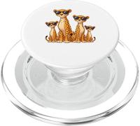 Leopard Family Sunglasses Safari Zoo Animal Lover Leopard PopSockets PopGrip para MagSafe