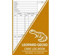 Leopard Gecko Care Log Book: Track Feeding, Shedding, Growth, and More | Leopard Gecko Husbandry Journal | Pet Reptile Care Record Logbook