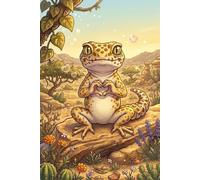 Leopard Gecko Journal - Cute Heart Hands Cover: Part of the Reptile & Amphibian Collection • Lined Notebook for Kids, Teens & Adults