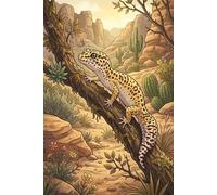 Leopard Gecko Journal - Natural Habitat Cover: Part of the Lizard Collection - Themed for Kids, Teens & Adults - with Unlined Pages