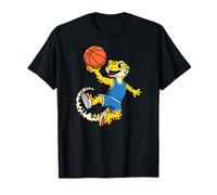 Leopard Gecko Playing Sports Lizard & Reptiles Basketball Camiseta