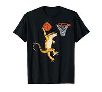 Leopard Gecko Playing Sports Lizard & Reptiles Basketball Camiseta