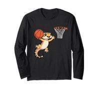 Leopard Gecko Playing Sports Lizard & Reptiles Basketball Manga Larga