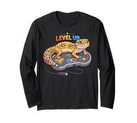 Leopard Gecko Playing Video Game Lizard & Reptiles Gamers Manga Larga