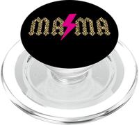 Leopard Mama Hot Pink Lightning Gráfico PopSockets PopGrip para MagSafe