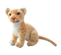 Leopard Plush Toy, Soft Stuffed Animal Doll, 9.06 Inches Cute Snow Leopard Cheetah Design, Ultra-Soft Huggable Fabric, Ideal for Boys Girls Home Bedroom Decoration and Gift Giving