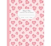Leopard Print Composition Notebook: Cute Aesthetic Pastel Pink Heart Journal for Girls | Ideal for School or Writing | Wide Ruled Pages